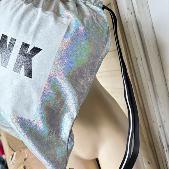 Pink victoria secret drawstring backpack tote bag - Picture 5 of 7